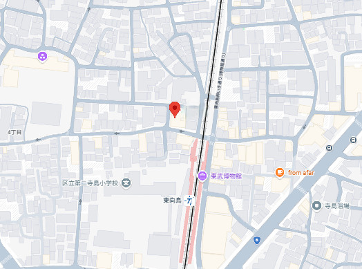 墨田区東向島５丁目の店舗事務所の地図