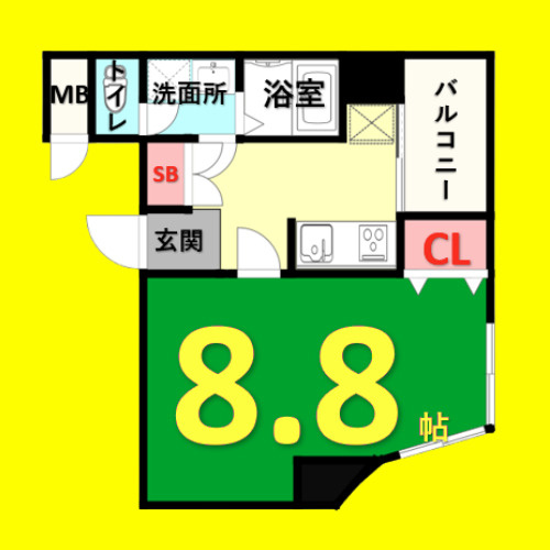 ラ　ベル　ヴィー　名古屋市賃貸　仲介手数料無料の間取り