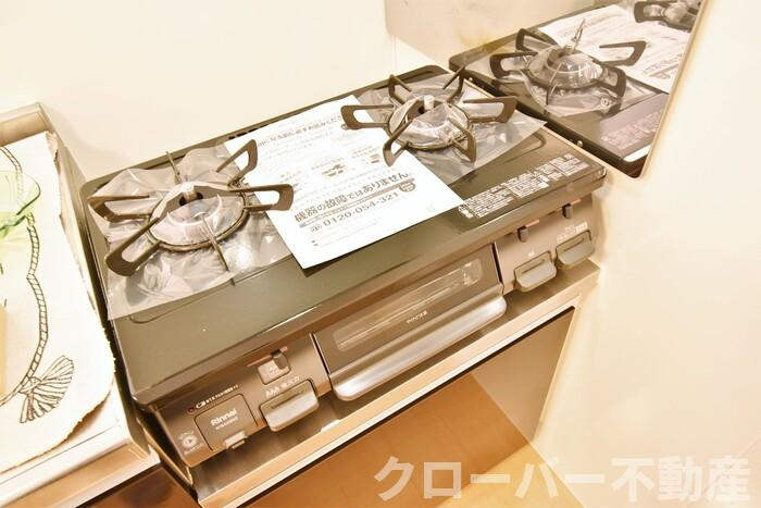 スマートフォー A館のキッチン|ガスコンロ