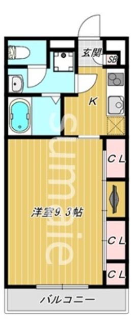 リブリ・サンライズ日進の間取り|広めの居室です。