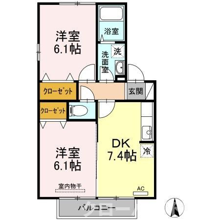 シュトラント国分寺 A棟の間取り
