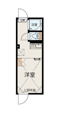 新宿区大久保２丁目のアパートの間取り
