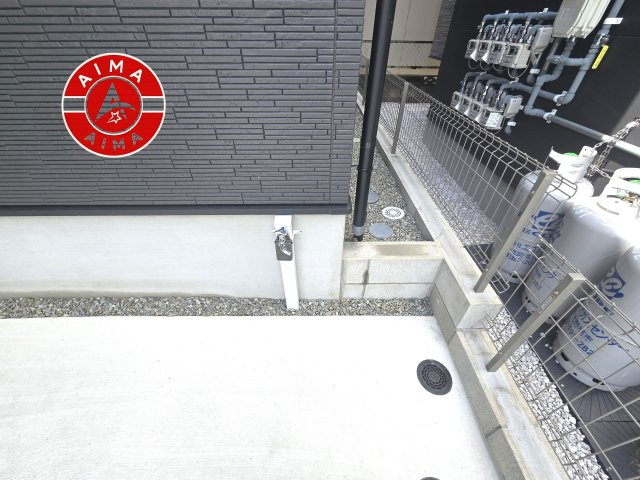 福岡市早良区田村5丁目第6-1棟（1号棟）の外観|お庭で自由な時間を過ごせます。