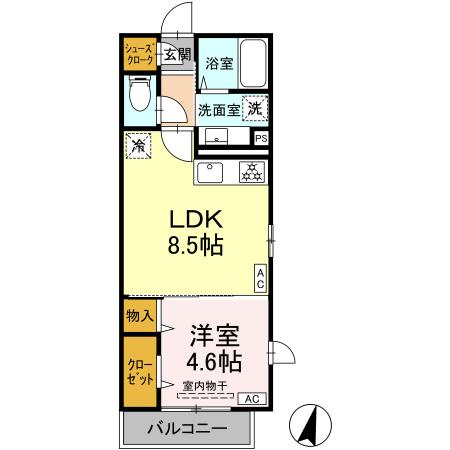 D'Tribute横濱鶴見の間取り