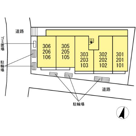 D'Tribute横濱鶴見の区画図