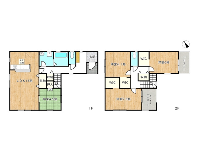 【間取り】 | 姫路市広畑区則直4期全1棟