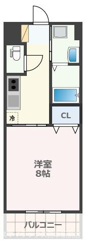熊本市中央区新大江１丁目の賃貸マンションの間取り