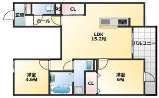 【間取り】 | ウエスタンハイツ19