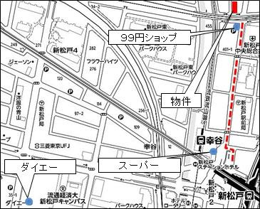 フォルティス・メアの地図|駅徒歩５分！
