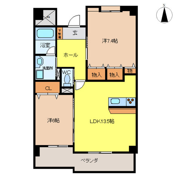 クレーネワンの間取り