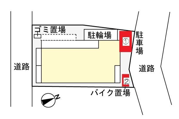 パークハイム常盤台の駐車場