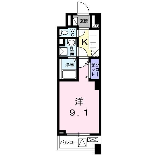 メゾンド・ボナー扇　弐番館の間取り