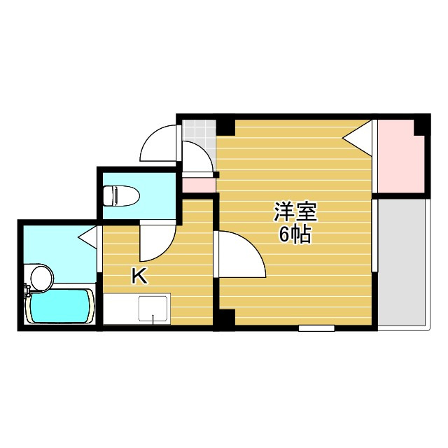 千里山弐番館の間取り