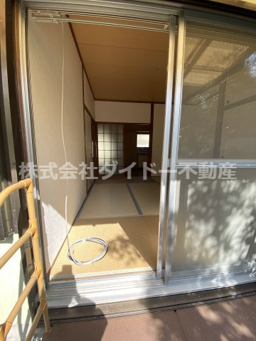 田中アパートのバルコニー