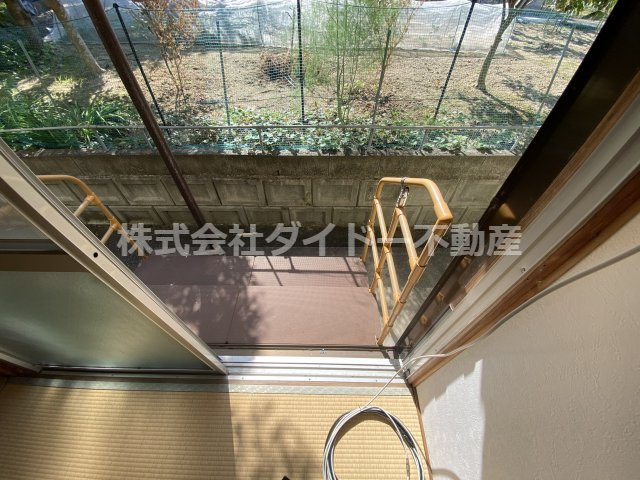 田中アパートのバルコニー