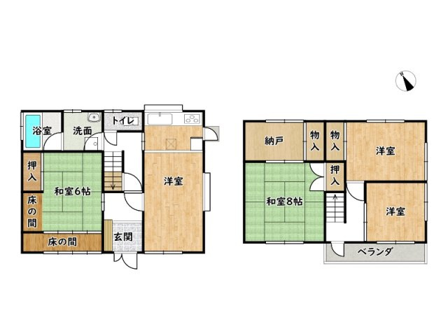 姫路市北原/中古戸建の間取り
