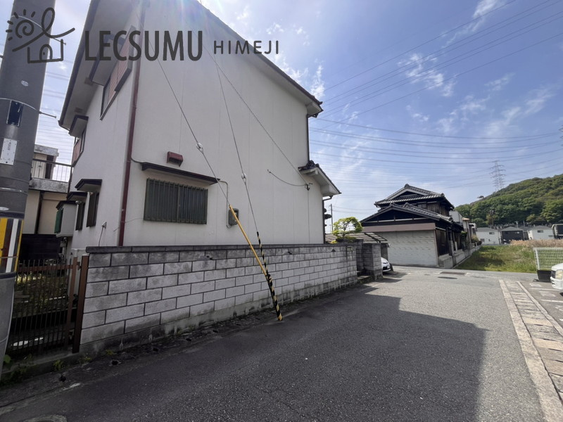 姫路市北原/売土地の前面道路含む現地写真