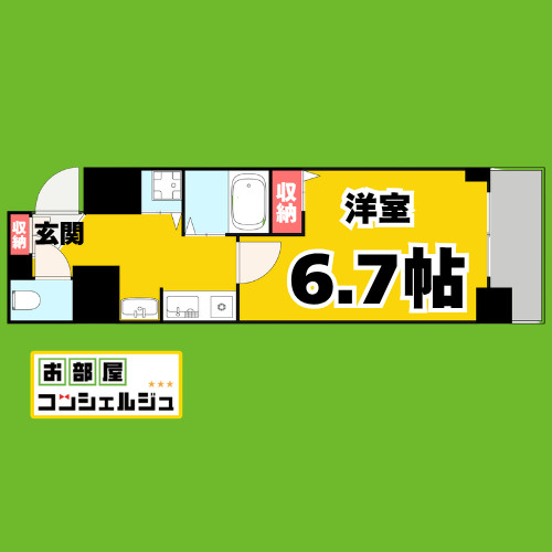 ライジングコート名古屋駅南の間取り