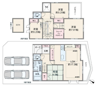 【間取り】 | 西宮市　上ケ原山田町　中古戸建　