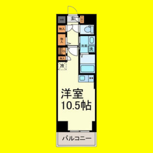 IWATSUKA RISE　名古屋市賃貸　仲介手数料無料の間取り|反転間取り
