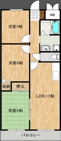 LMヒルズ平野の間取り