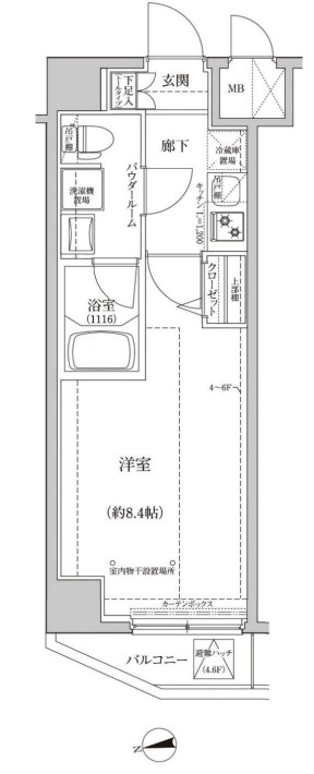 パティーナ住吉Duoの間取り