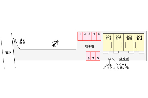メゾン・ド・ヴァンベールの区画図