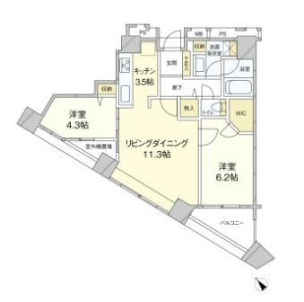 新宿アインスタワーの間取り