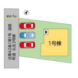 【区画図】 | 糟屋郡須恵町須恵24期　1号棟（全1棟）【仲介手数料無料・0円】 | 区画図です。 2号棟