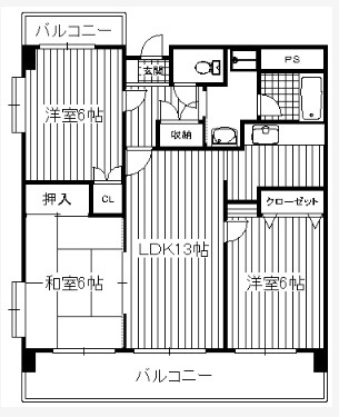 プレザント博多南の間取り|現況優先です。