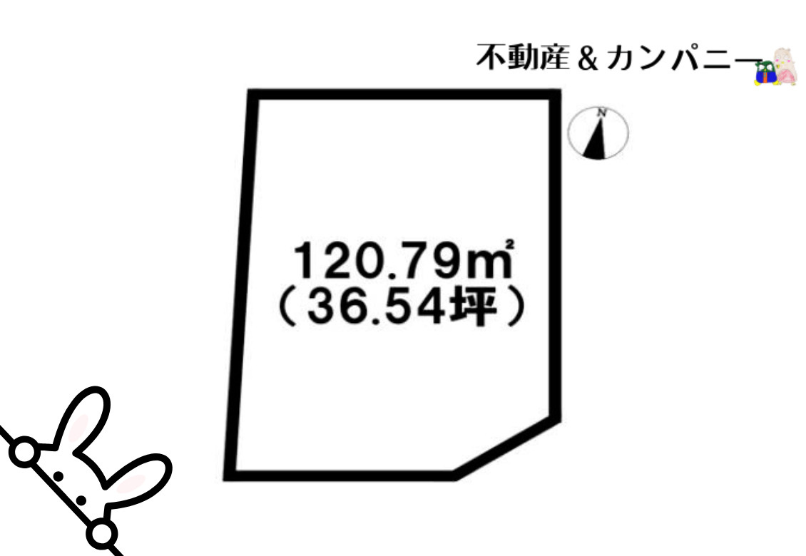 伊予市下吾川のおトチ　伊予市下吾川売土地の土地図