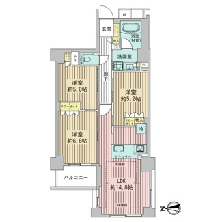【間取り】 | イーグルコート京都御所南プレミアム迎賓館