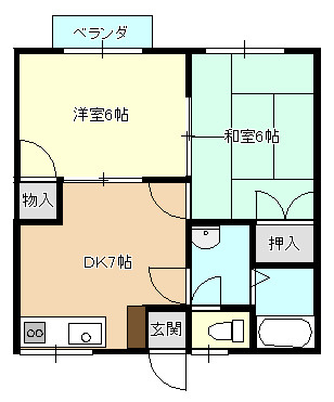 エクセレントハイム楽市Ａの間取り