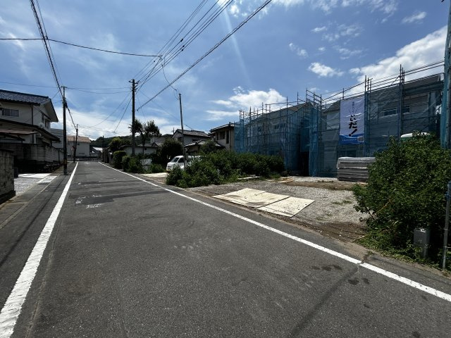 新築　高崎市片岡町2丁目　Heartful　Town　A号棟の前面道路含む現地写真|現地写真　南東側接道幅員約6ｍ