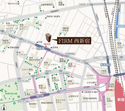 【地図】 | ＦＩＲＭ西新宿