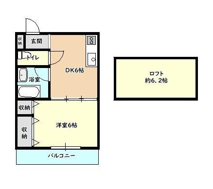 アクセスコ－トⅦの間取り