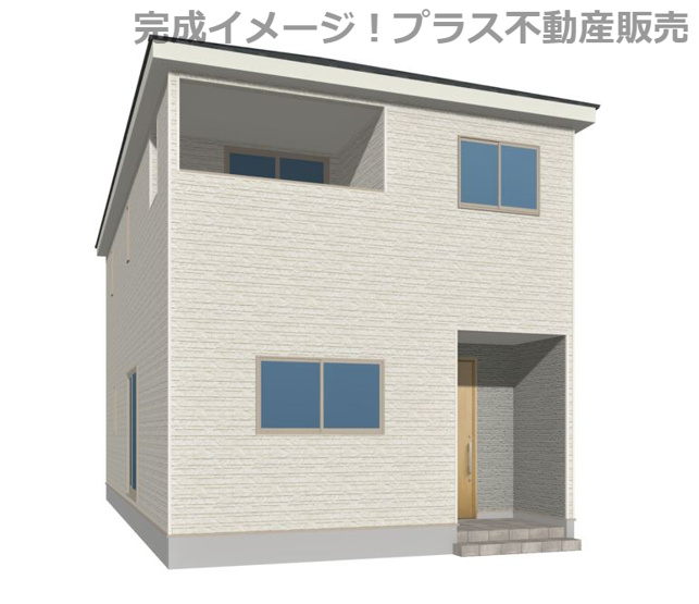 【外観】 | 福岡市早良区梅林7丁目第6　3号棟（全4棟）【仲介手数料無料・0円】 | 完成イメージの外観パースです。