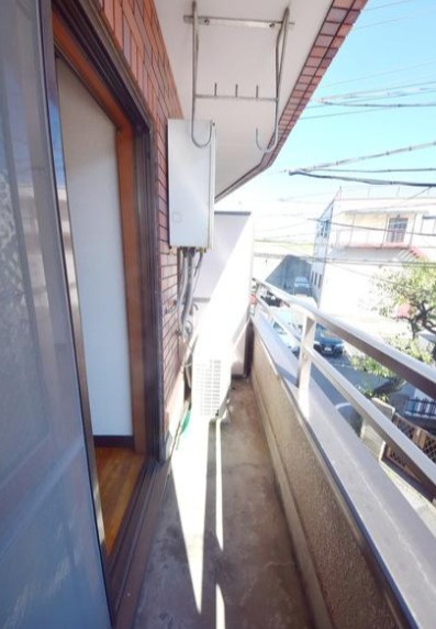 足立区千住大川町の賃貸マンションのバルコニー