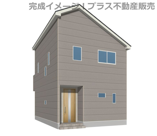【外観】 | 福岡市早良区梅林7丁目第6　1号棟（全4棟）【仲介手数料無料・0円】 | 完成イメージの外観パースです。