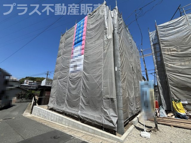 【外観】 | 福岡市早良区梅林7丁目第6　1号棟（全4棟）【仲介手数料無料・0円】 | 現地写真。プラス不動産販売なら、現場の全ての棟をまとめてご見学頂けます。