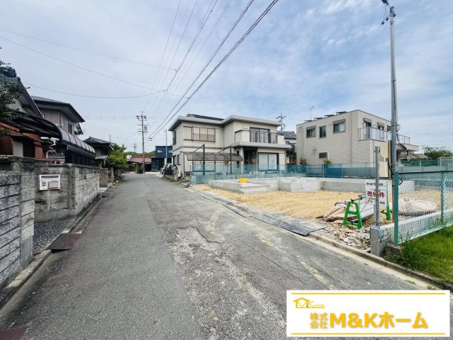 知多郡武豊町東大高本田　全2棟　1号棟の前面道路含む現地写真|R8.4.22撮影　前道約5.2ｍ！