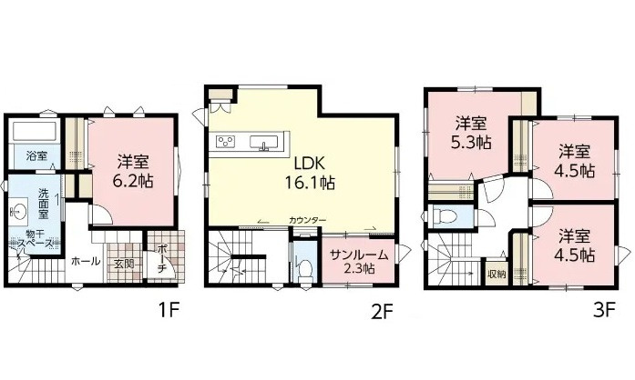 広島市東区上温品１丁目の間取り