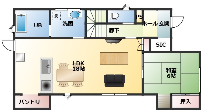 岡山市南区浦安本町の間取り
