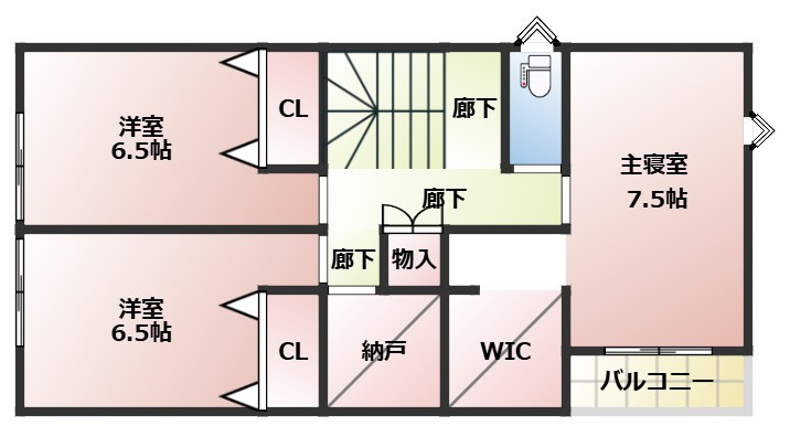 岡山市南区浦安本町の間取り
