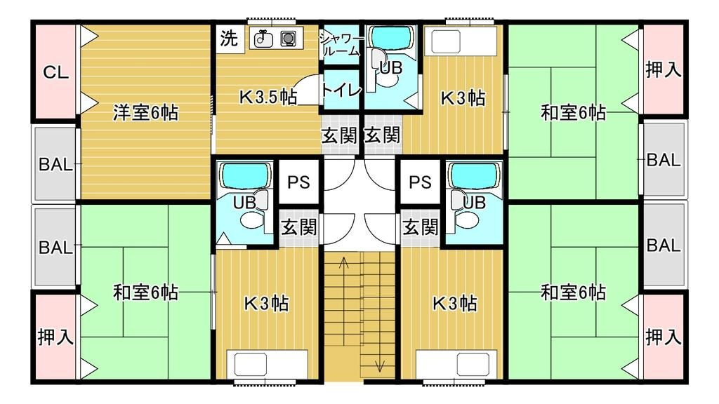 大阪市平野区長吉出戸２丁目の一棟マンションの間取り