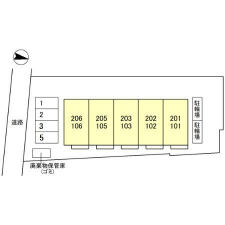 ハイムAGの区画図