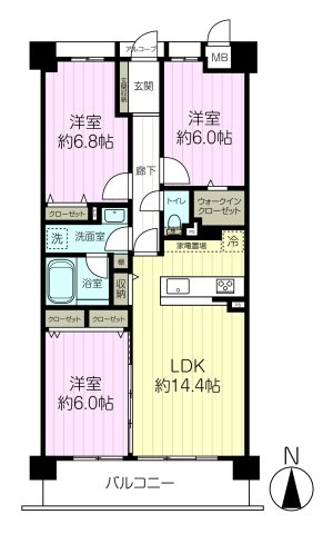 コスモ西宮の間取り