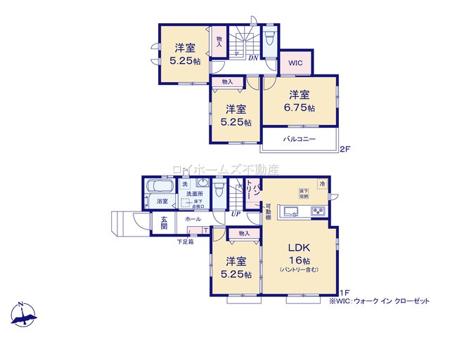 【間取り】 | 小牧市大字本庄字金剛屋敷57-14『仲介料無料』新築戸建て | A号棟