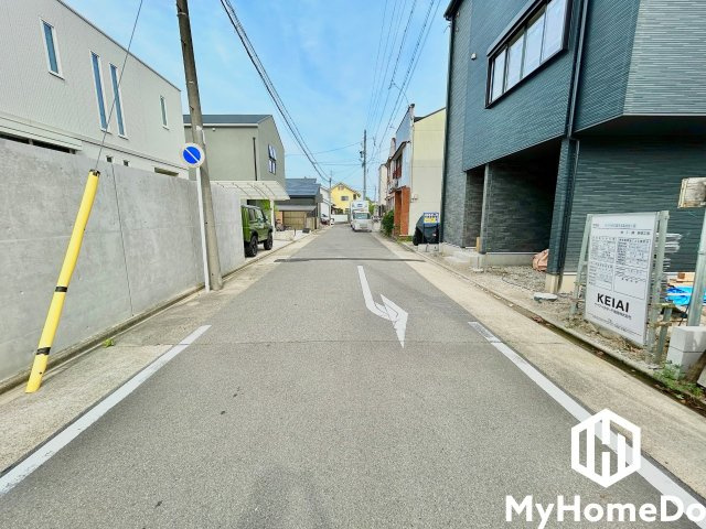 北区大杉　1期の前面道路含む現地写真|5月2日 現場写真