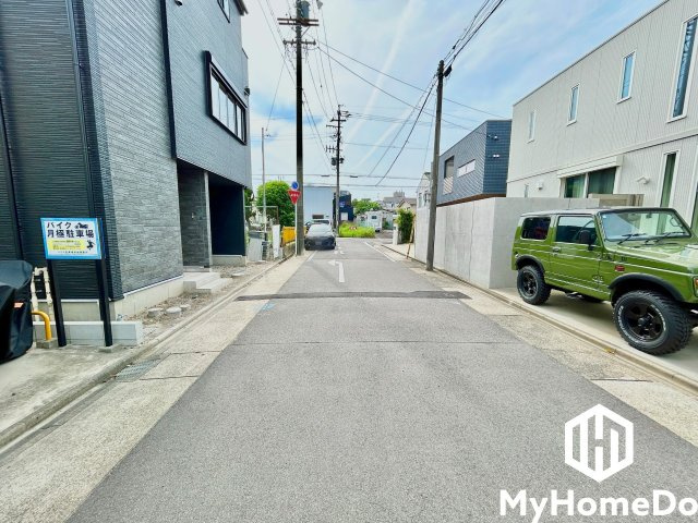 北区大杉　1期の前面道路含む現地写真|5月2日 現場写真